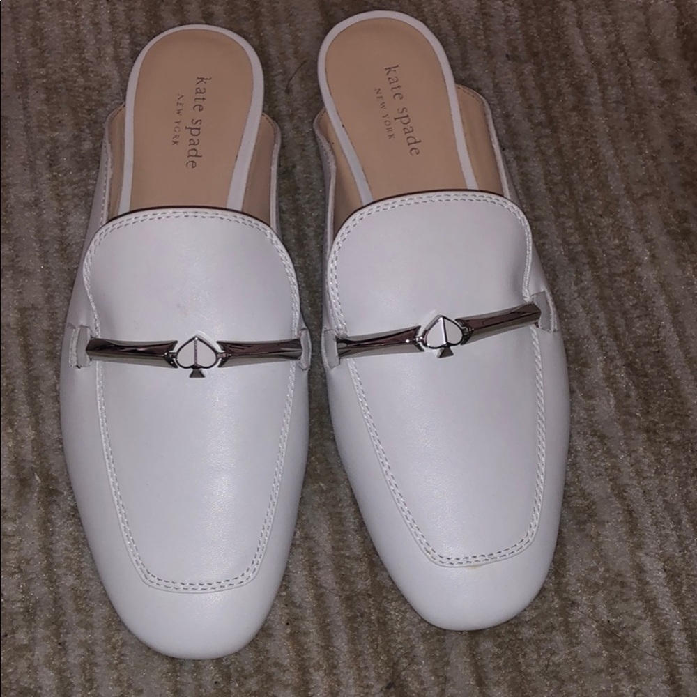 Kate spade white loafers